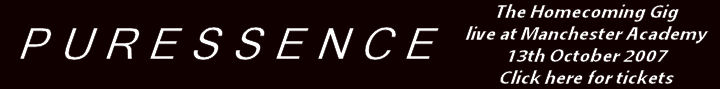 PURESSENCE live at Manchester Academy - click here for tickets