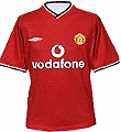 The 2000 Manchester United home shirt