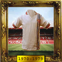 Manchester United tops worn from 1970-1979