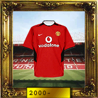 Manchester United jerseys as worn from 2000 until today