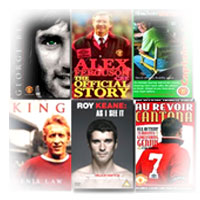 Manchester United players and managers on dvd and videos