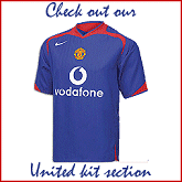 check out our pages on all the Manchester United kits throughout the years