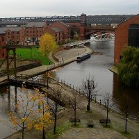 The view from our office in Castlefield Manchester