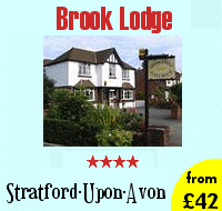 Featured Highly Recommended Hotels - Brook Lodge, Staford Upon Avon