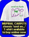 The classic Inspiral Carpets cow T-Shirt available to buy from Bluecat