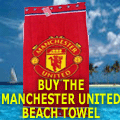 show your colours when on holiday with the Manchester United beach towel