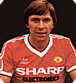 Arnold Muhren models the brand new 1982 Manchester United jersey