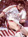Mark Hughes scores possibly his greatest goal ever in the 1991 European Cup Winners Cup Final jersey