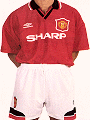 The 'I sit here' 1994 Manchestre United home shirt