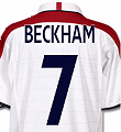 the 2003 England Shirt as worn by David Beckham