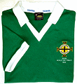 the Northern Ireland 1982 World Cup shirt as worn by Norman Whiteside