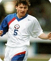 Andrei Kanchelskis wearing the Russian national kit