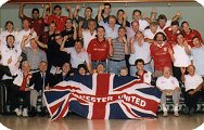 New South Wales Australia Manchester United supporters club pose for the camera