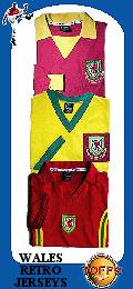 Retro Wales football jerseys